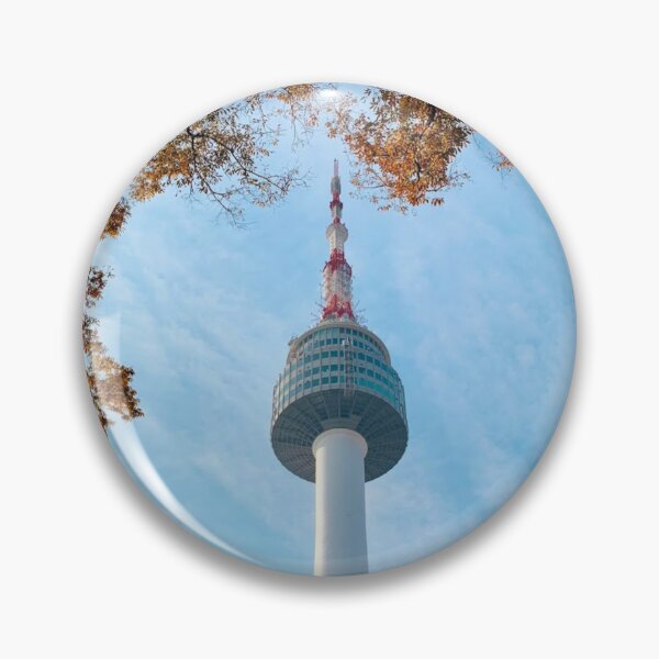 Item preview, N Seoul Tower during Fall designed and sold by MarksonPrints.