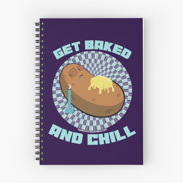 Item preview, Get baked and chill-Hand Drawn Cartoon Stoned Baked Potato  designed and sold by YomeHayin.