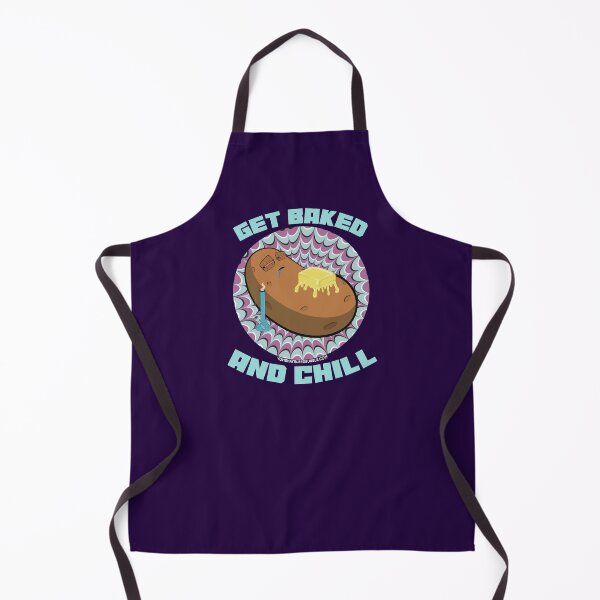 Item preview, Get baked and chill-Hand Drawn Cartoon Stoned Baked Potato designed and sold by YomeHayin.