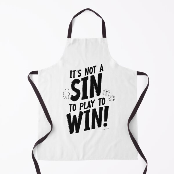 Item preview, Fun No Sin to Win Boardgamer Meeple Slogan designed and sold by mytshirtfort.