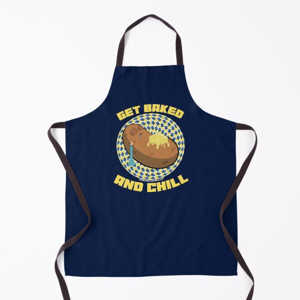 Item preview, Get baked and chill-Hand Drawn Cartoon Stoned Baked Potato designed and sold by YomeHayin.