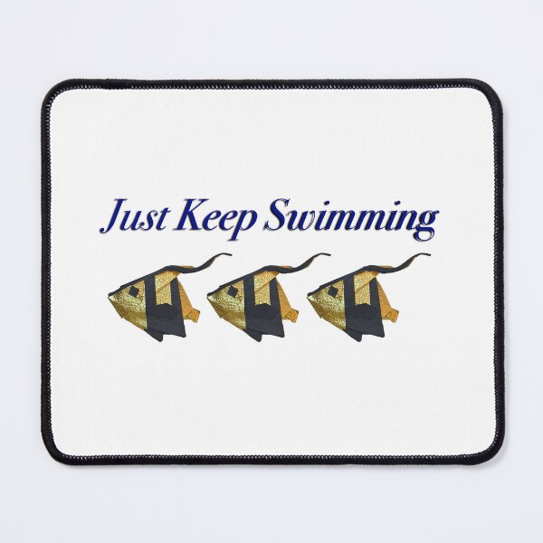 Item preview, Just keep swimming quote, origami fish designed and sold by Meo Design.