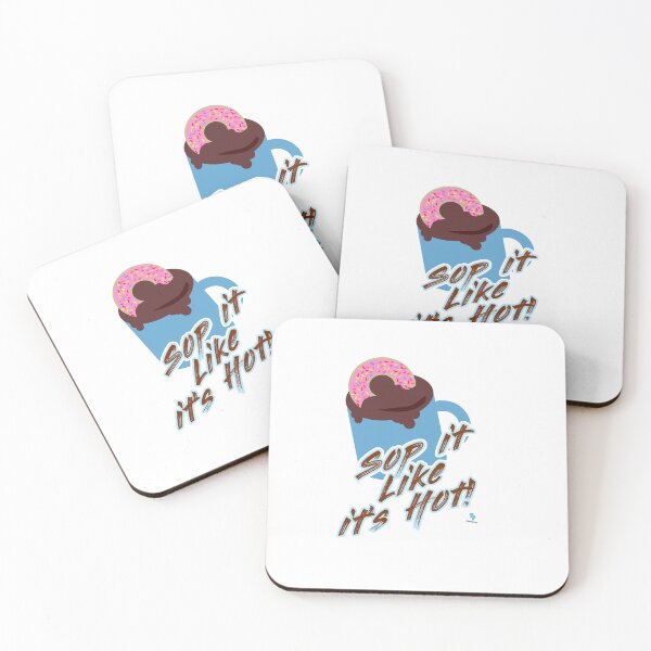 Item preview, Sop Like A Hot Donut Slogan Cartoon designed and sold by mytshirtfort.