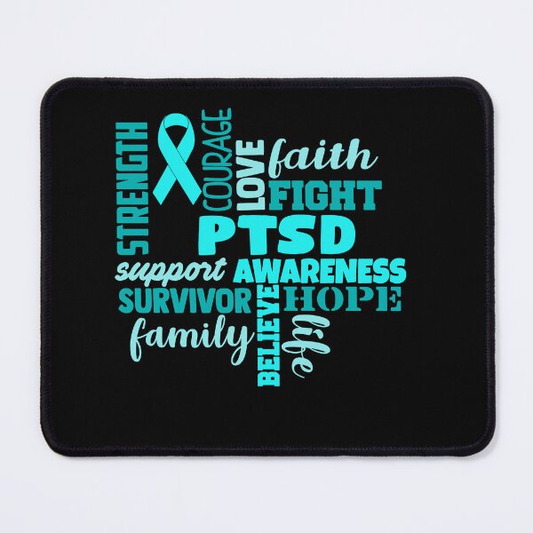 Item preview, PTSD Awareness - Strength Courage Faith Hope Love Fight Support Survivor Family Life Believe designed and sold by Hilten.
