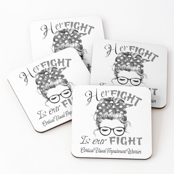 Item preview, Cortical Visual Impairment Awareness - Her Fight is Our Fight - Support Cortical Visual Impairment Gifts designed and sold by Aaron309.