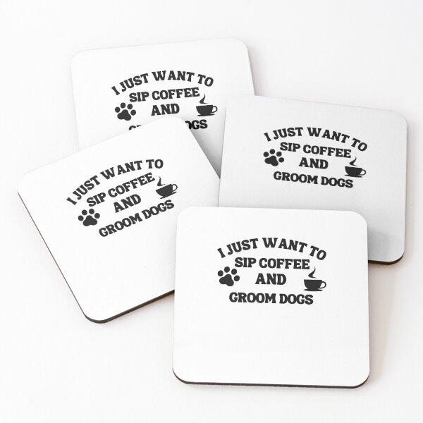 Item preview, Sip coffee and groom dogs Men Women designed and sold by Jeangel97.