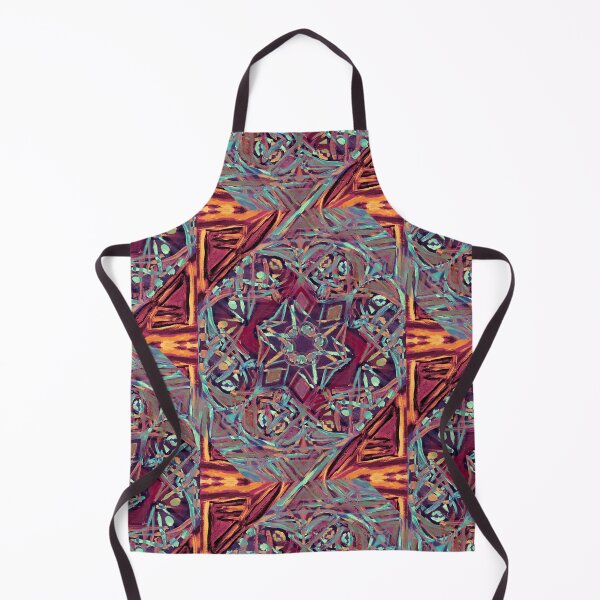 Item preview, Abstract Light Blue and Orange Kaleidoscope Pattern designed and sold by JTony.