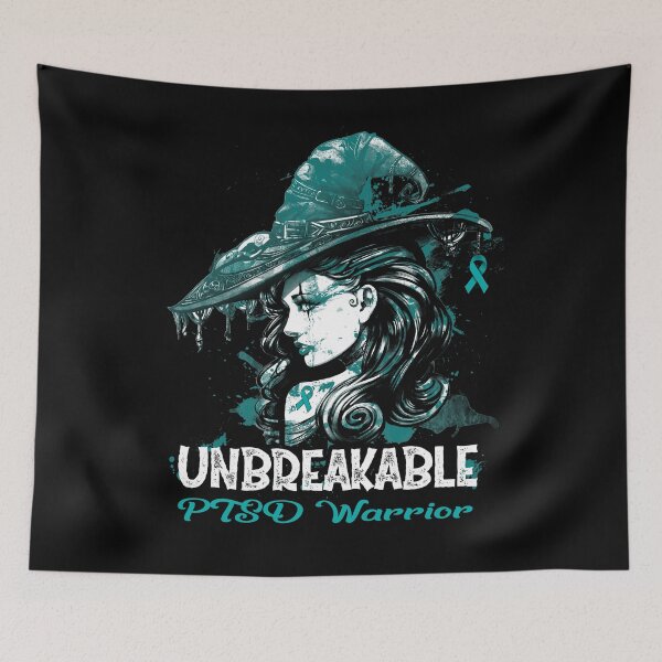 Item preview, Halloween PTSD Warrior Unbreakable designed and sold by tenjun16.