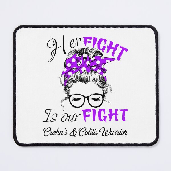 Item preview, Crohn's & Colitis Awareness - Her Fight is Our Fight - Support Crohn's & Colitis Gifts designed and sold by Aaron309.