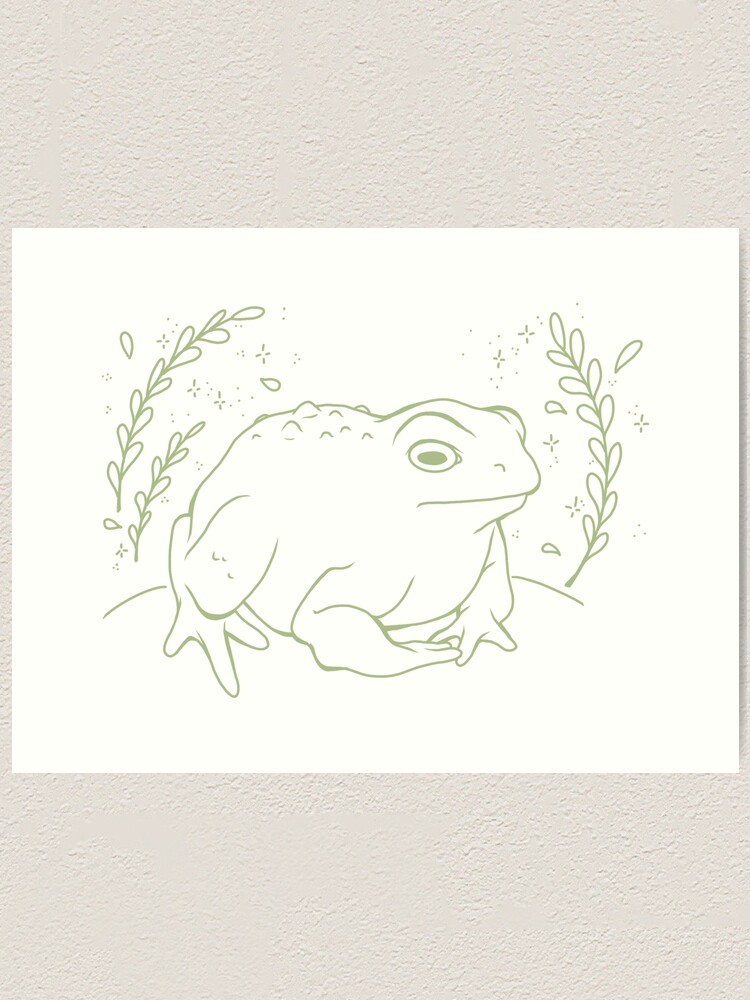 Thumbnail 1 of 3, Art Print, Toad designed and sold by RileyDraws99.