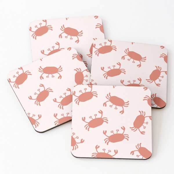Item preview, Ocean Crabs in sweet orange and palest pink designed and sold by FrancesPoff.
