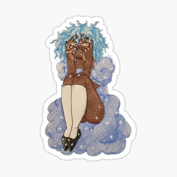 Cloud Lady Sticker