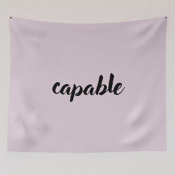 Item preview, Capable - Handwritten Word In Cursive designed and sold by HopefulFlower.