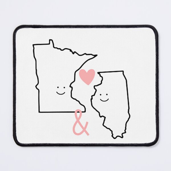 Item preview, Minnesota & Illinois Love designed and sold by Kayla Franz.