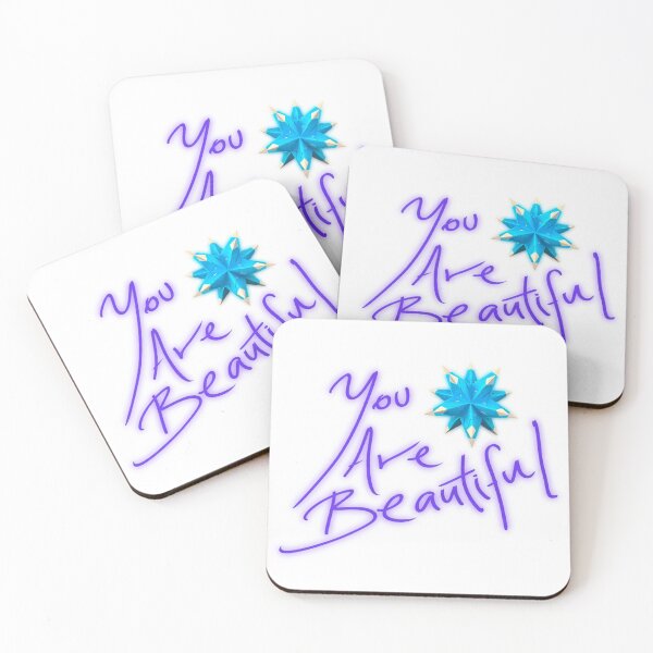 Item preview, You are beautiful, quote with origami star designed and sold by Meo Design.