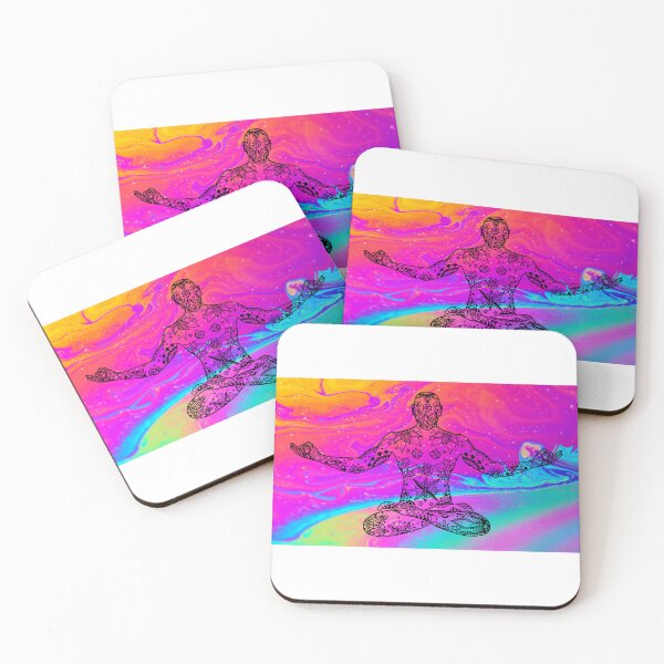 Artikelvorschau, Kosmische psychedelische Meditations-Chakra-Mandala-Kunst entworfen und verkauft von Stoiked Studio.