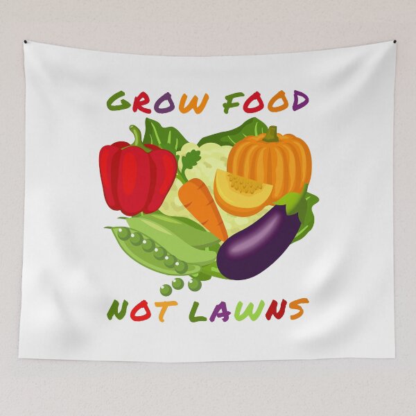 Item preview, Grow Food Not Lawns designed and sold by Tiziza.