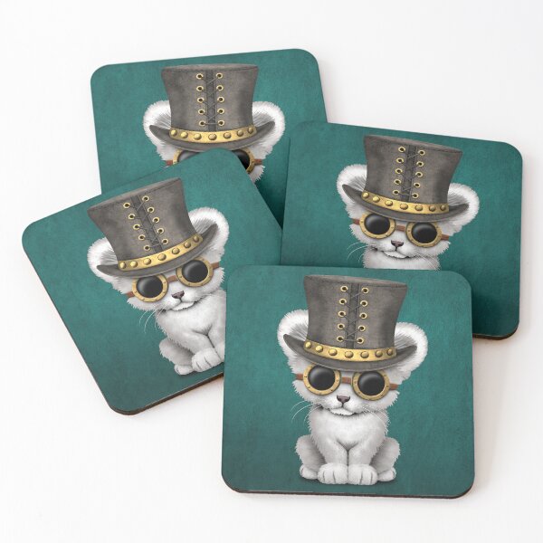 Item preview, Cute Steampunk White Lion  designed and sold by JeffBartels.