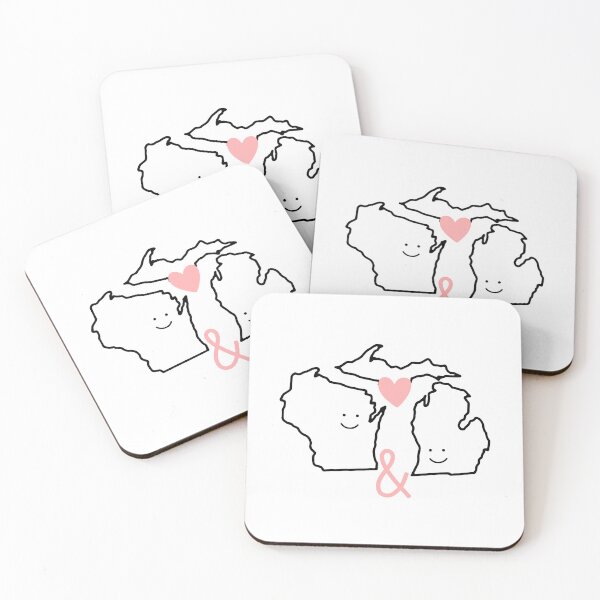 Item preview, Wisconsin & Michigan Love designed and sold by Kayla Franz.
