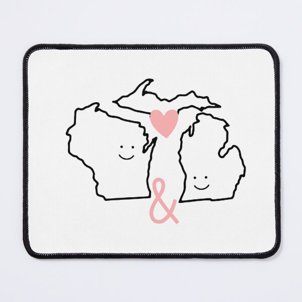 Item preview, Wisconsin & Michigan Love designed and sold by Kayla Franz.