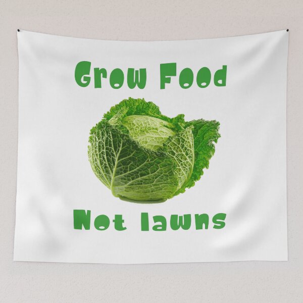 Item preview, Grow Food Not Lawns designed and sold by Tiziza.