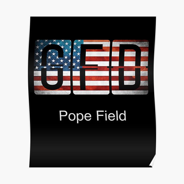 Gfd Pope Field Poster For Sale By Airportsworld Redbubble