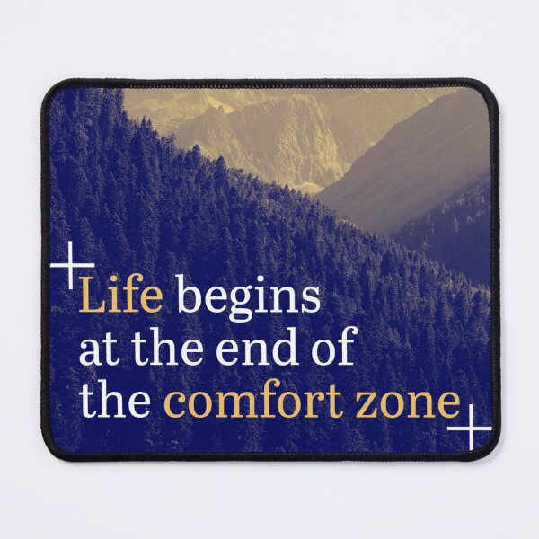 Item preview, Life begins at the end of the comfort zone designed and sold by Catz_Prints.
