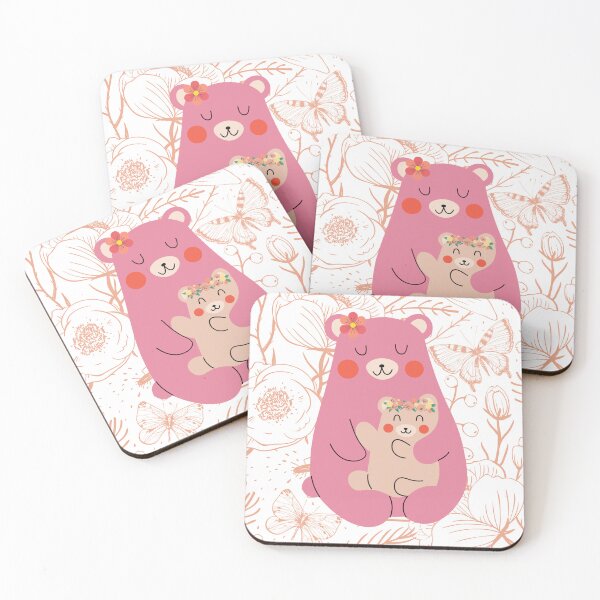 Item preview, Best mom in the history of ever, Happy Mother’s Day with love and flowers, floral patterns, mama bear and baby bear, Mother’s Day gift designed and sold by Emily Roberts.