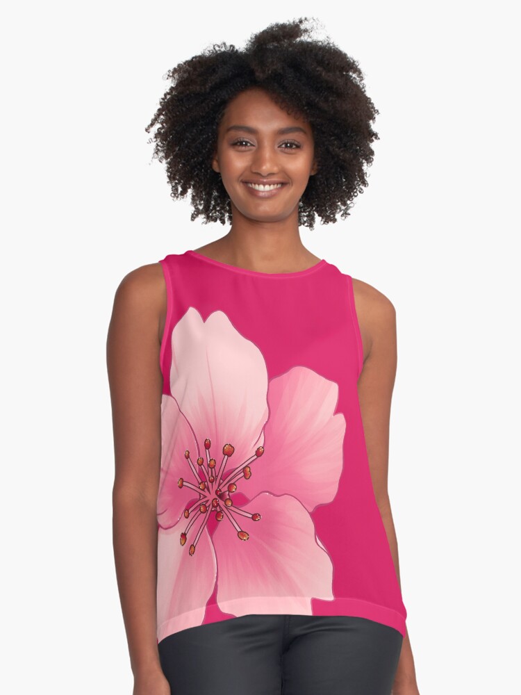 "One standalone cherry blossom sakura flower in pink" Sticker for Sale ...