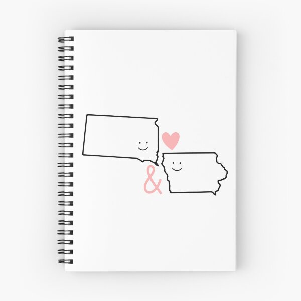 Artikelvorschau, Liebe zwischen South Dakota und Iowa entworfen und verkauft von Kayla Franz.