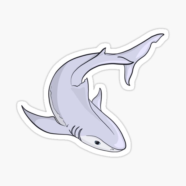 Item preview, Adorable Cute Grey Shark Design designed and sold by Inklingsofgrace.