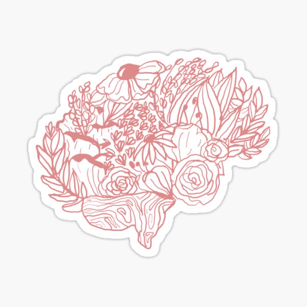 Item preview, Flower Brain (PINK) designed and sold by CUNeuroscience.