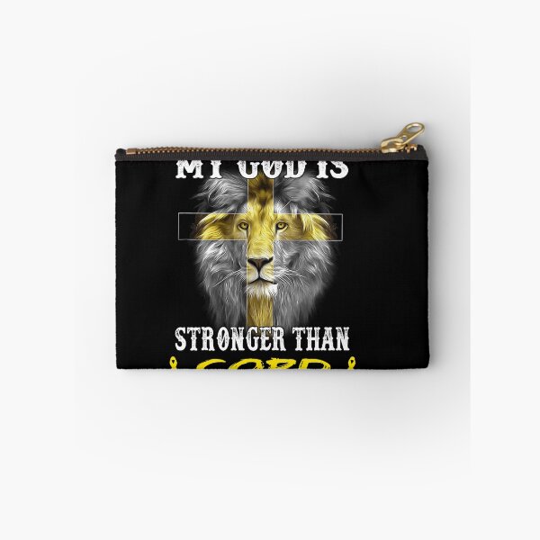 Item preview, Lion My God Is Stronger Than COPD Support COPD Warrior designed and sold by Hatjar.