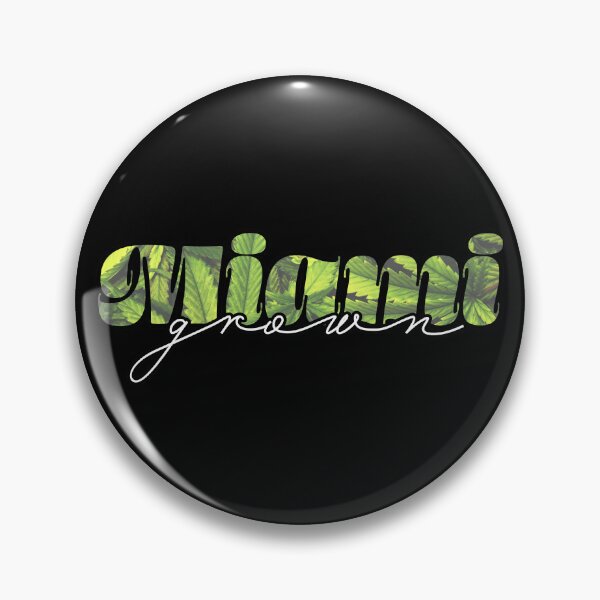 Item preview, Miami Grown Weed Leaves Text - Marijuana/Pot/420/Cannabis for Stoners and Smokers designed and sold by SteamParliament.