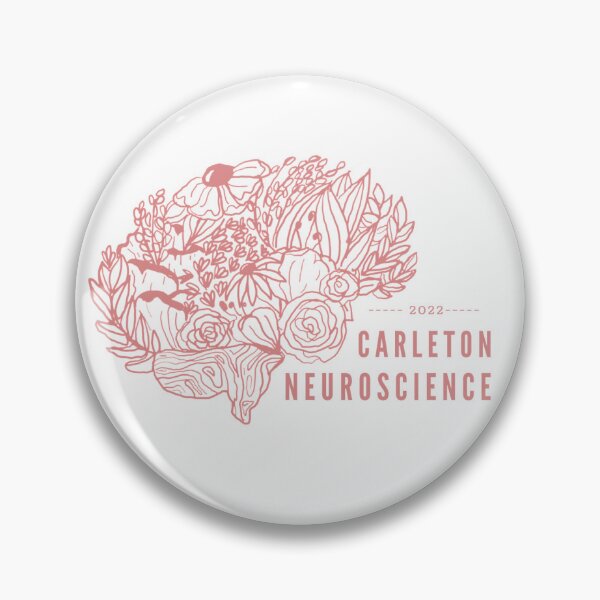 Item preview, Flower Brain (PINK - WITH WORDS) designed and sold by CUNeuroscience.