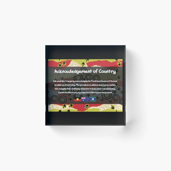 Item preview, Acknowledgement of Country - Authentic Aboriginal Art designed and sold by HogarthArts.