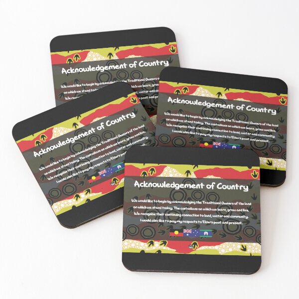 Item preview, Acknowledgement of Country - Authentic Aboriginal Art designed and sold by HogarthArts.