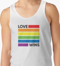 Camiseta de tirantes Rainbow Flag Love Wins - Orgullo LGBT