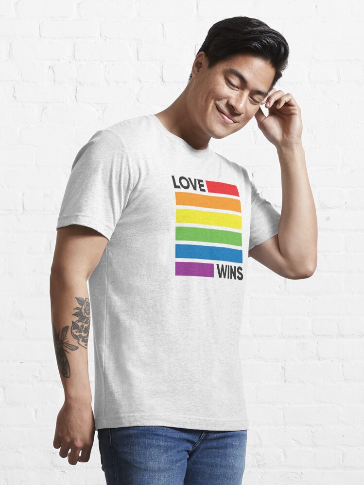 Rainbow Flag Love Wins Lgbt Pride T Shirt For Sale By Lgbtiq Redbubble Gay T Shirts 8855