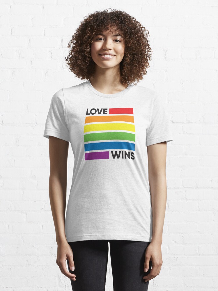 Rainbow Flag Love Wins Lgbt Pride T Shirt For Sale By Lgbtiq Redbubble Gay T Shirts 4892