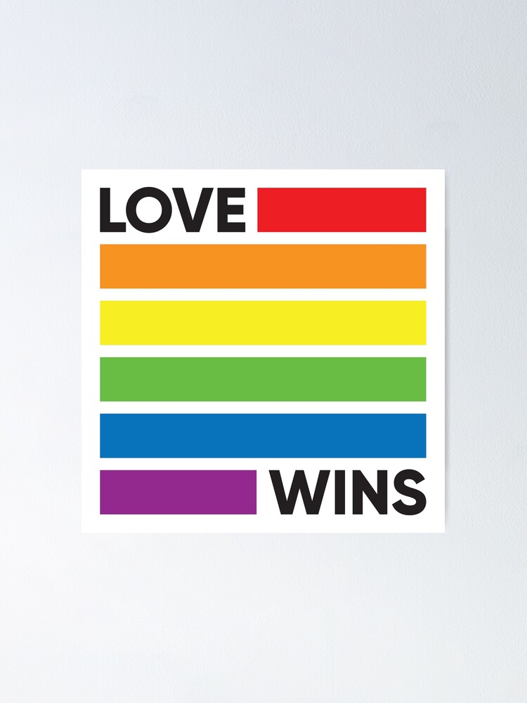 Zeal Whitney Ambitiøs Rainbow Flag Love Wins - LGBT Pride" Poster for Sale by LGBTIQ | Redbubble