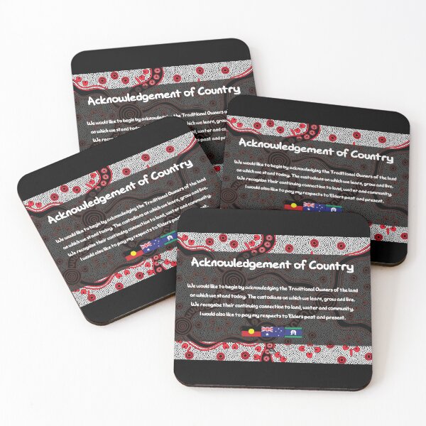 Item preview, Acknowledgement of Country - Authentic Aboriginal Art designed and sold by HogarthArts.