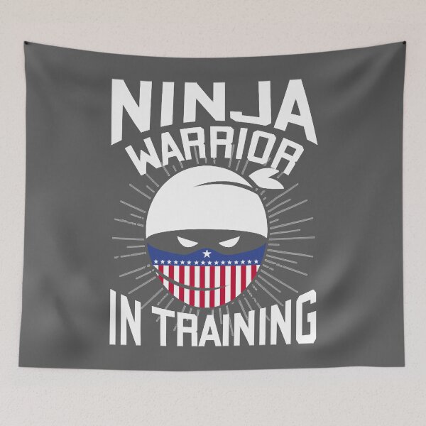 Item preview, Ninja Warrior in Training - tough fighter designed and sold by EliszabethMonte.