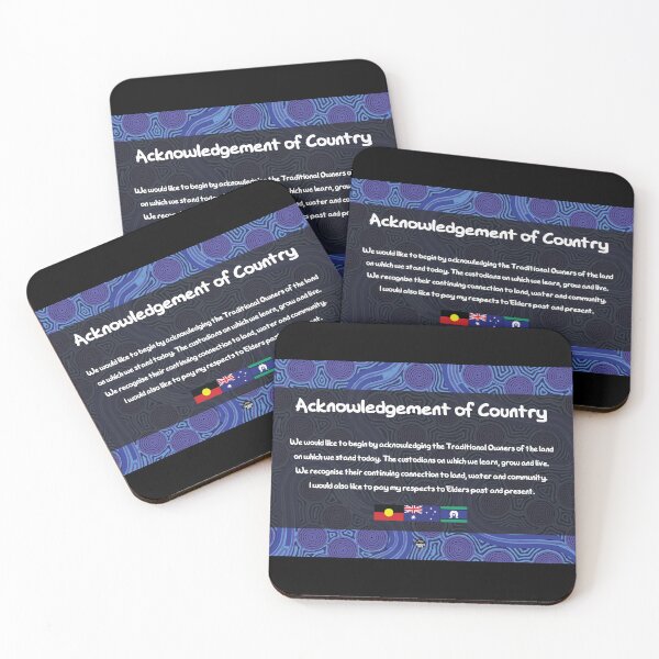 Item preview, Acknowledgement of Country - Authentic Aboriginal Art designed and sold by HogarthArts.