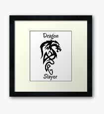 Tribal Dragon Slayer Framed Print