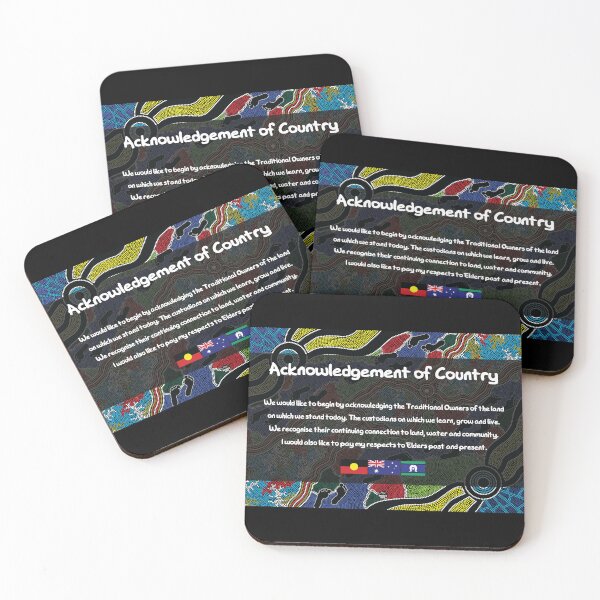 Item preview, Acknowledgement of Country - Authentic Aboriginal Art designed and sold by HogarthArts.