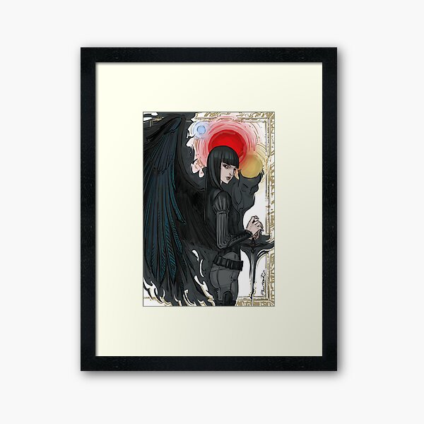 crow Mia Framed Art Print
