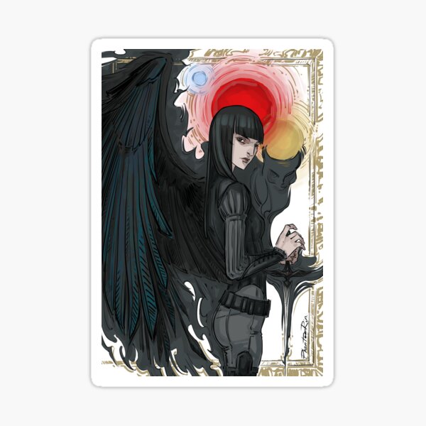 crow Mia Sticker