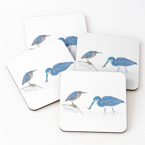 Item preview, Green and Tricolored Heron designed and sold by obirdleyart.