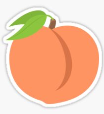 peach smiley Sticker